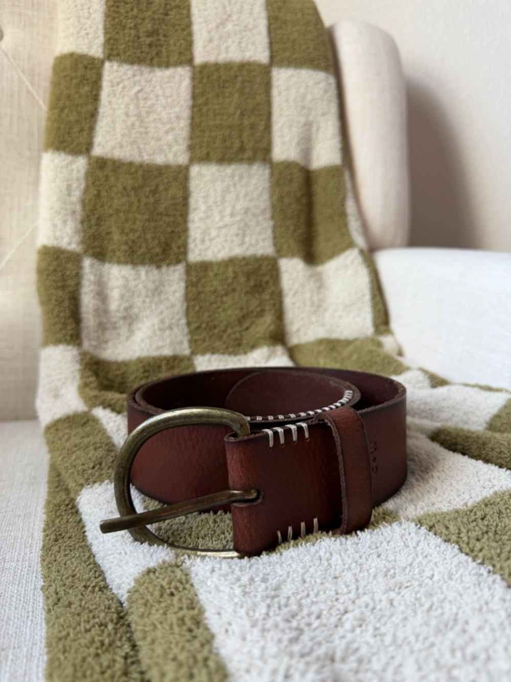 Classic Brown Leather Belt